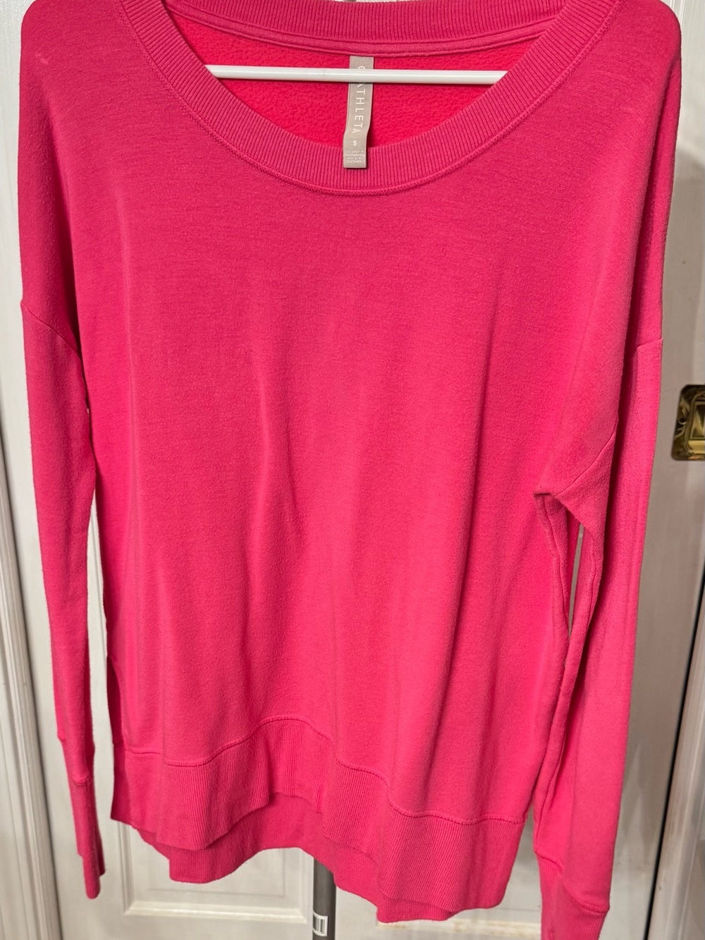 Athleta Hot Pink Crewneck Pullover